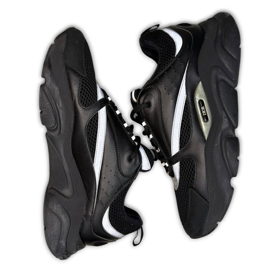 Dior B22 Reflective Low Top Black Sneakers | Size 45 (12US)