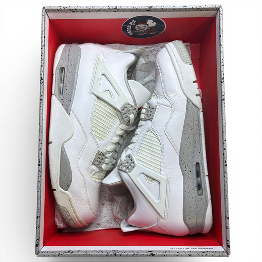 Size 13 - Jordan 4 Retro "White Oreo" Sneakers