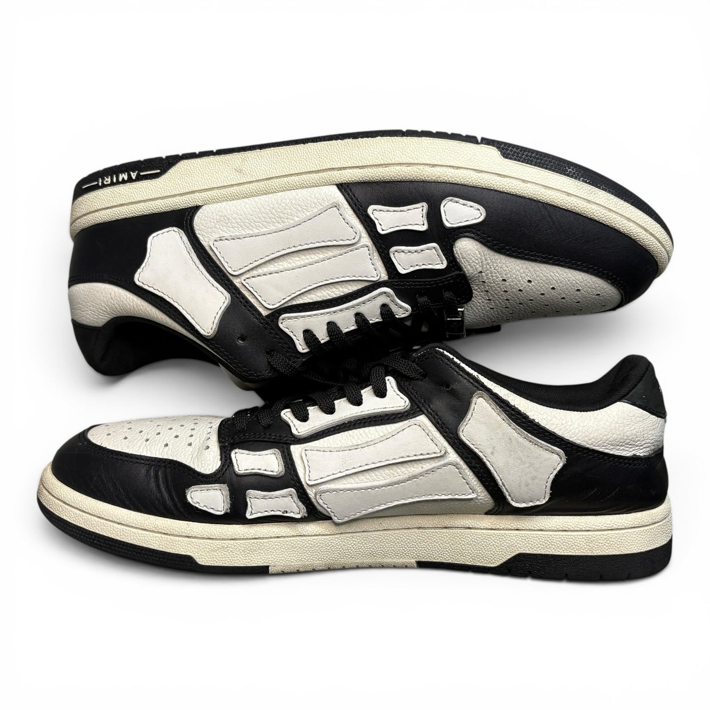 Amiri Skel Top Low Sneakers Black / White | Size 45 (12US)