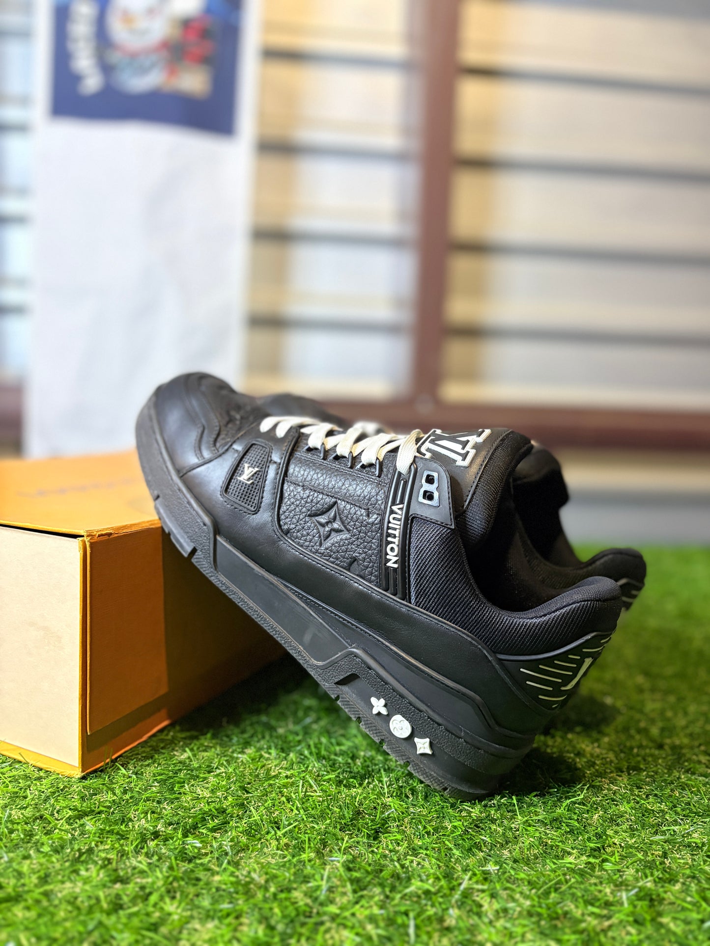 Louis Vuitton LV Trainer Black Sneakers | 8UK