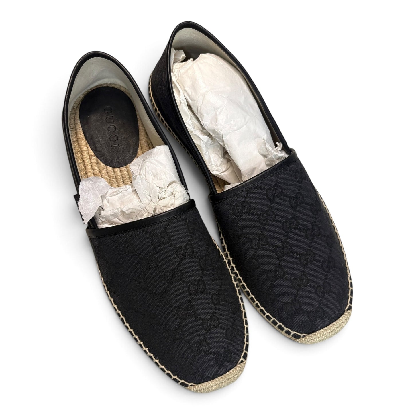 Gucci GG Logo Espadrilles Slip on Shoes | Size 10.5