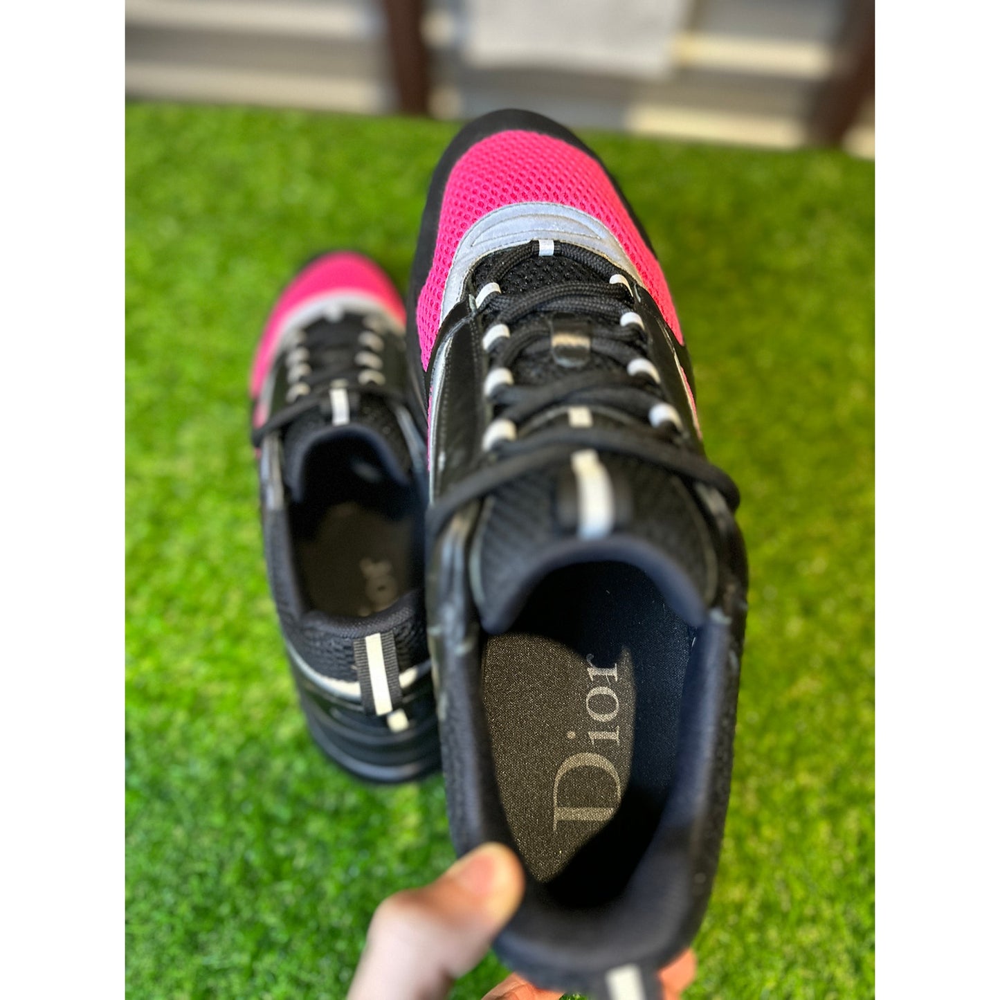 Dior Homme B22 Pink/Black Sneakers | Size 47EU