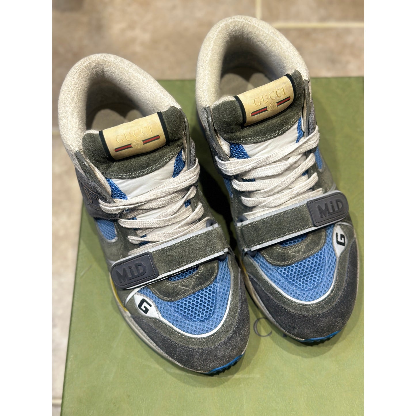 Gucci Ultraspace Mid “Black Grey” multicolor Sneakers | Size 8US