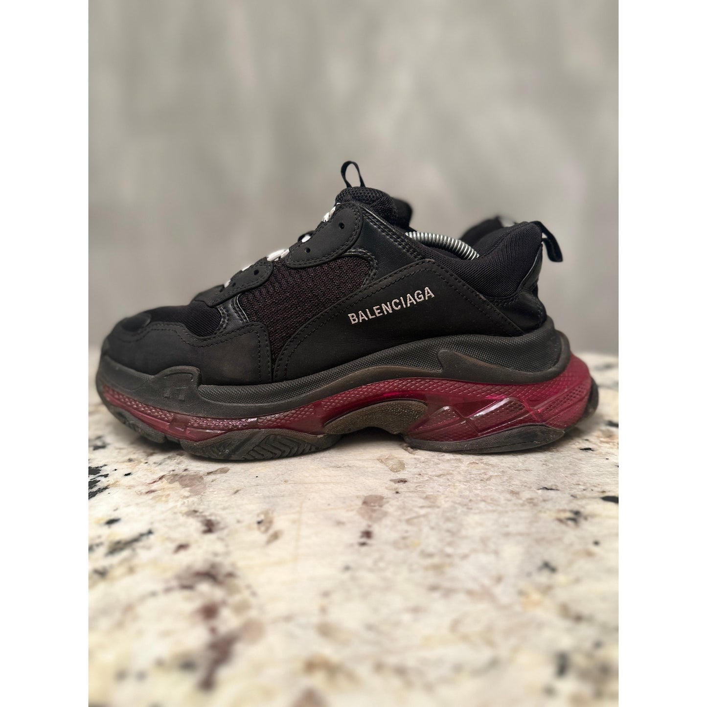Size 11 - Balenciaga Triple S "Clear Sole" Black