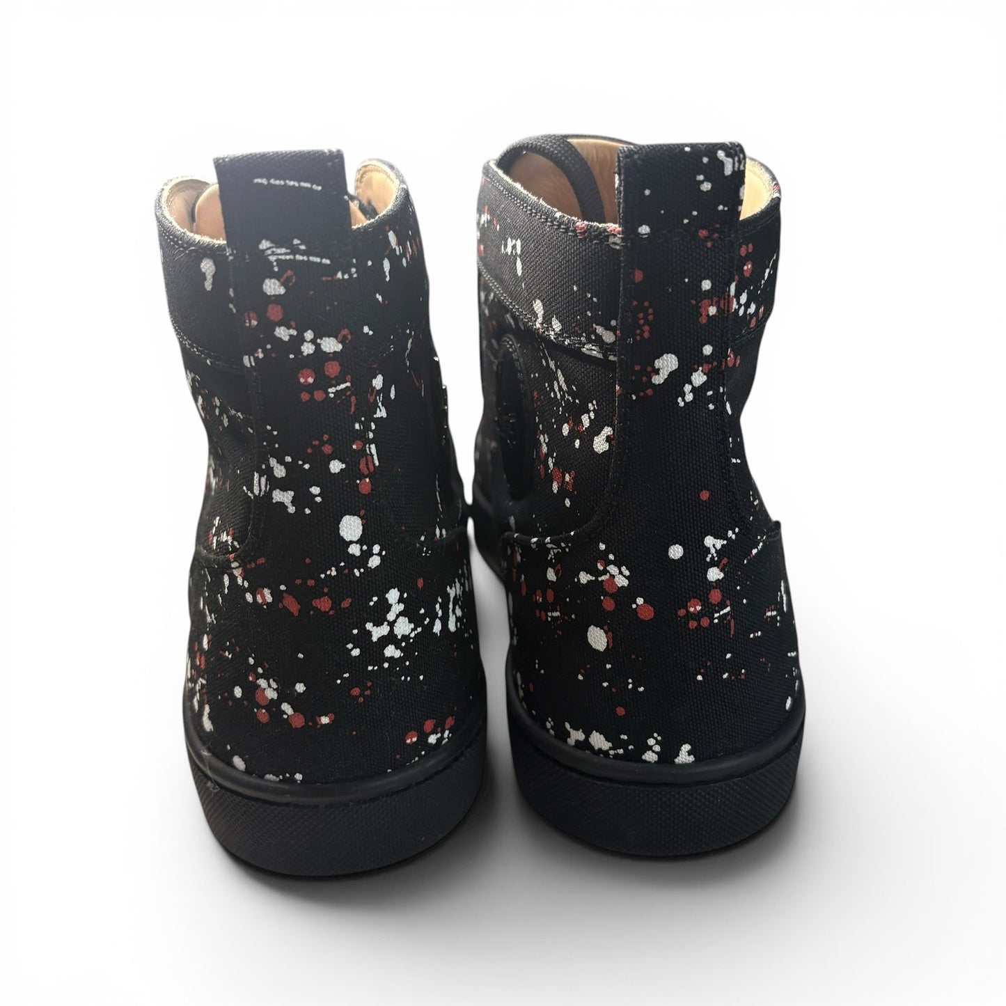 Christian Louboutin Black Paint Splatter Sneakers | 10.5US
