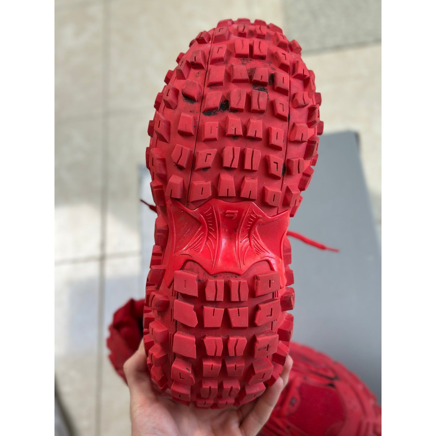 Size 12 - Balenciaga Defender Red Sneakers