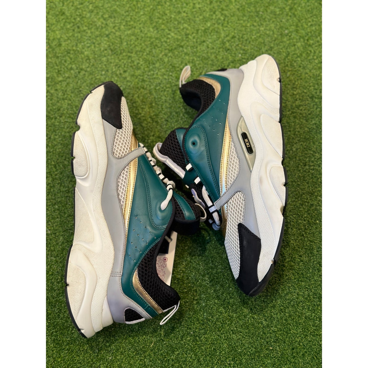 Size 12 - Dior B22 White Black Green Gold