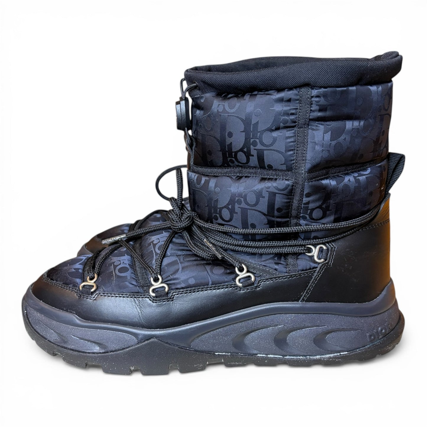 Dior Snow Ankle Boot Black Oblique Nylon | Size 42(9US)
