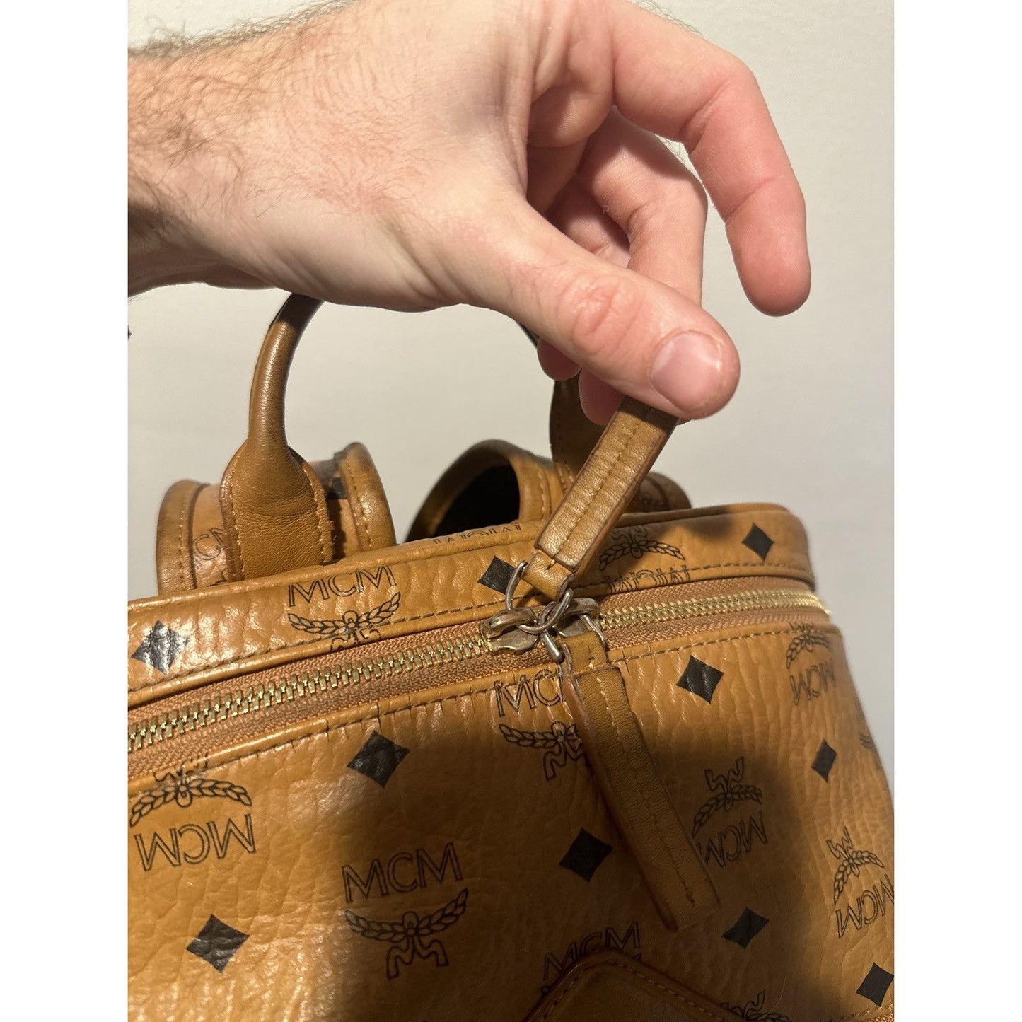 MCM monogram bag backpack - regular sized