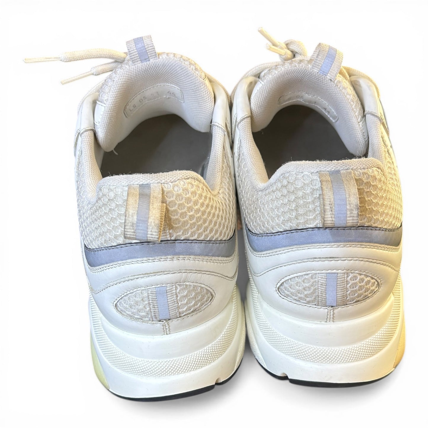 Dior B22 Reflective Low Top White Sneakers | Size 44 (11US)