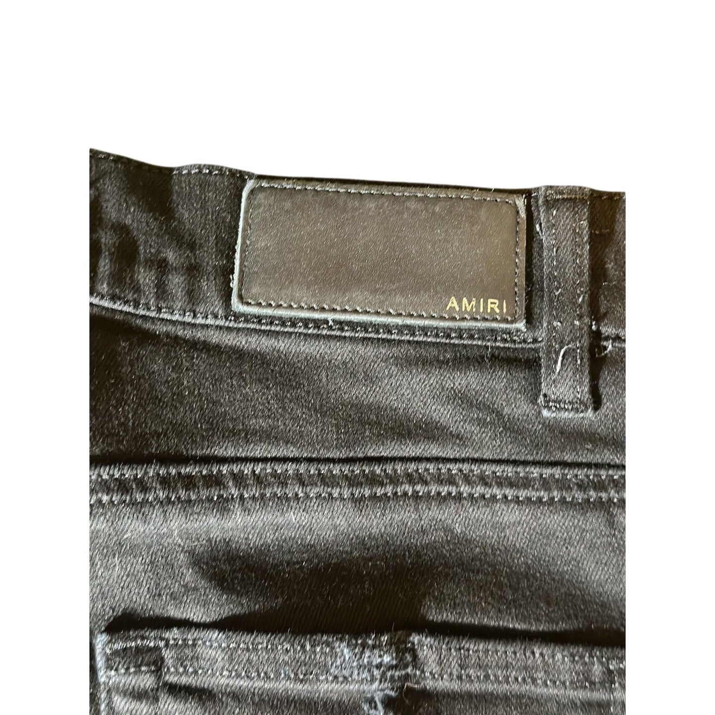 Amiri White Stripe Track Jeans