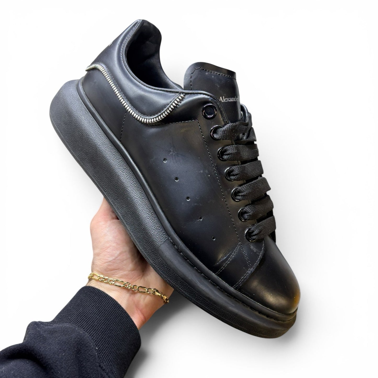 Alexander McQueen Oversized Black Sneakers | Size 43(10M)
