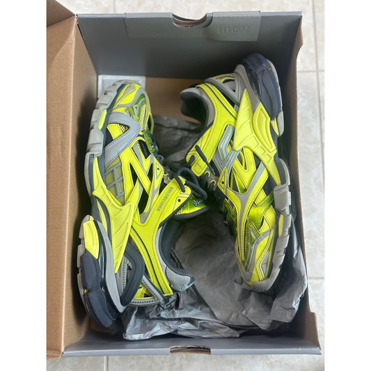 Size 9 - Balenciaga Track 2.0 “Yellow Grey” Sneakers OG ALL