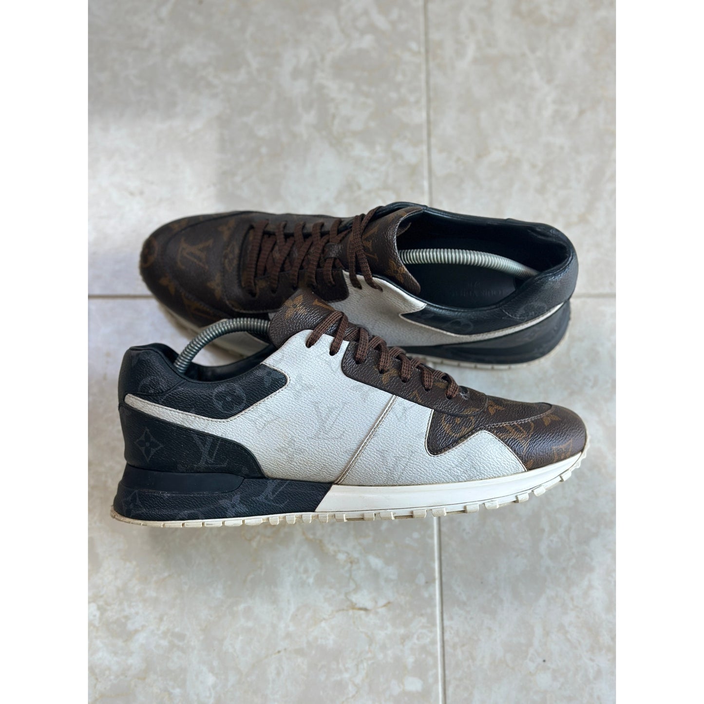 Louis Vuitton Runaway Tri-Color Black Brown White Trainers