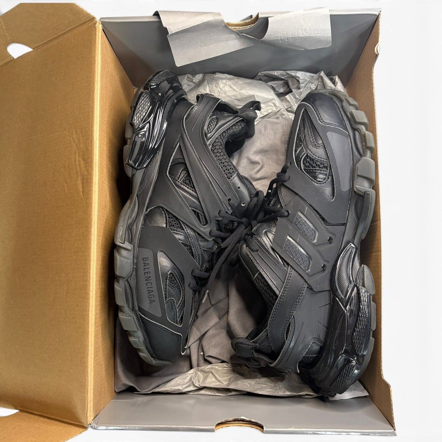 Balenciaga Track Black Sneakers | Size 10US