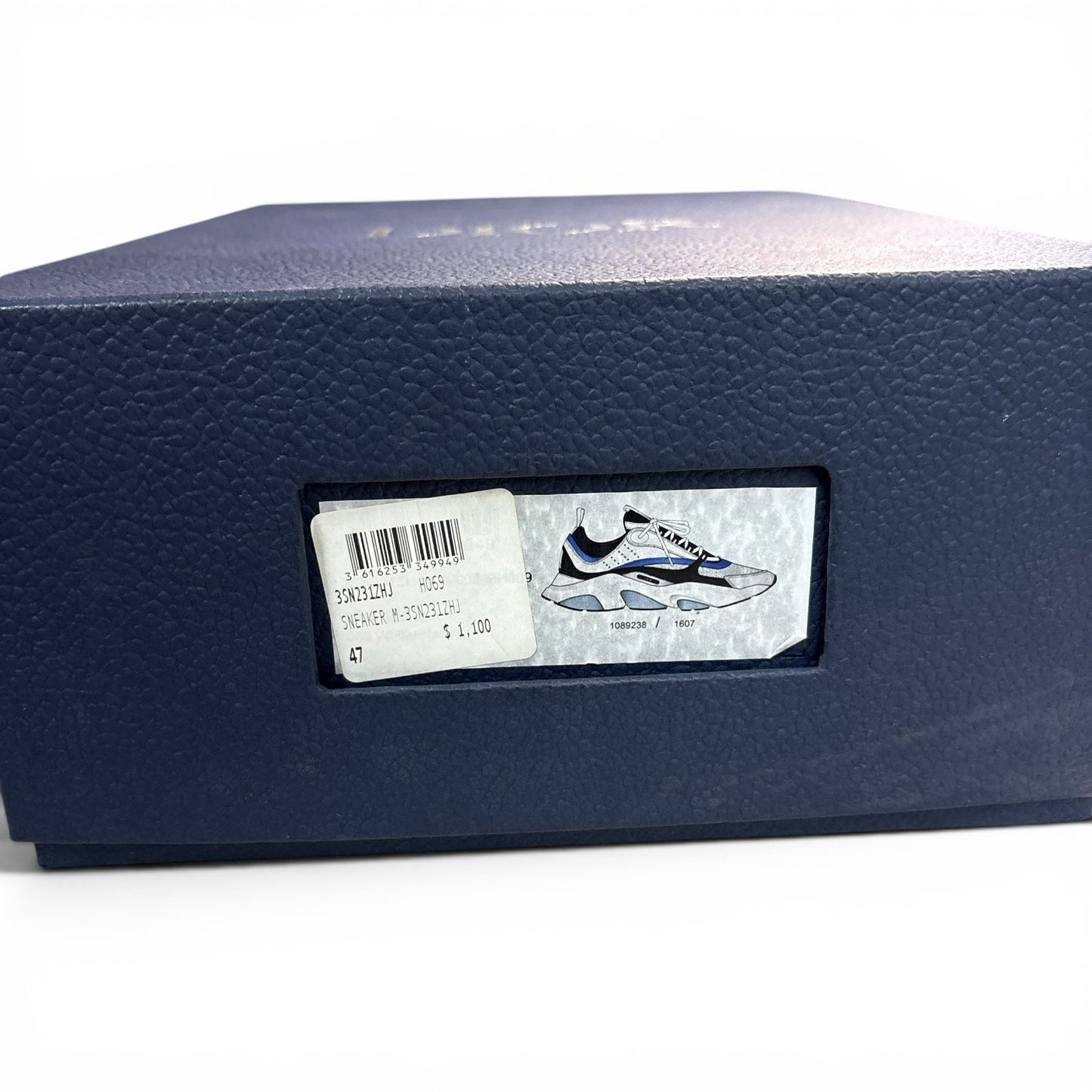 Dior B22 Reflective Low Top Blue Sneakers | Size 47 (14US)