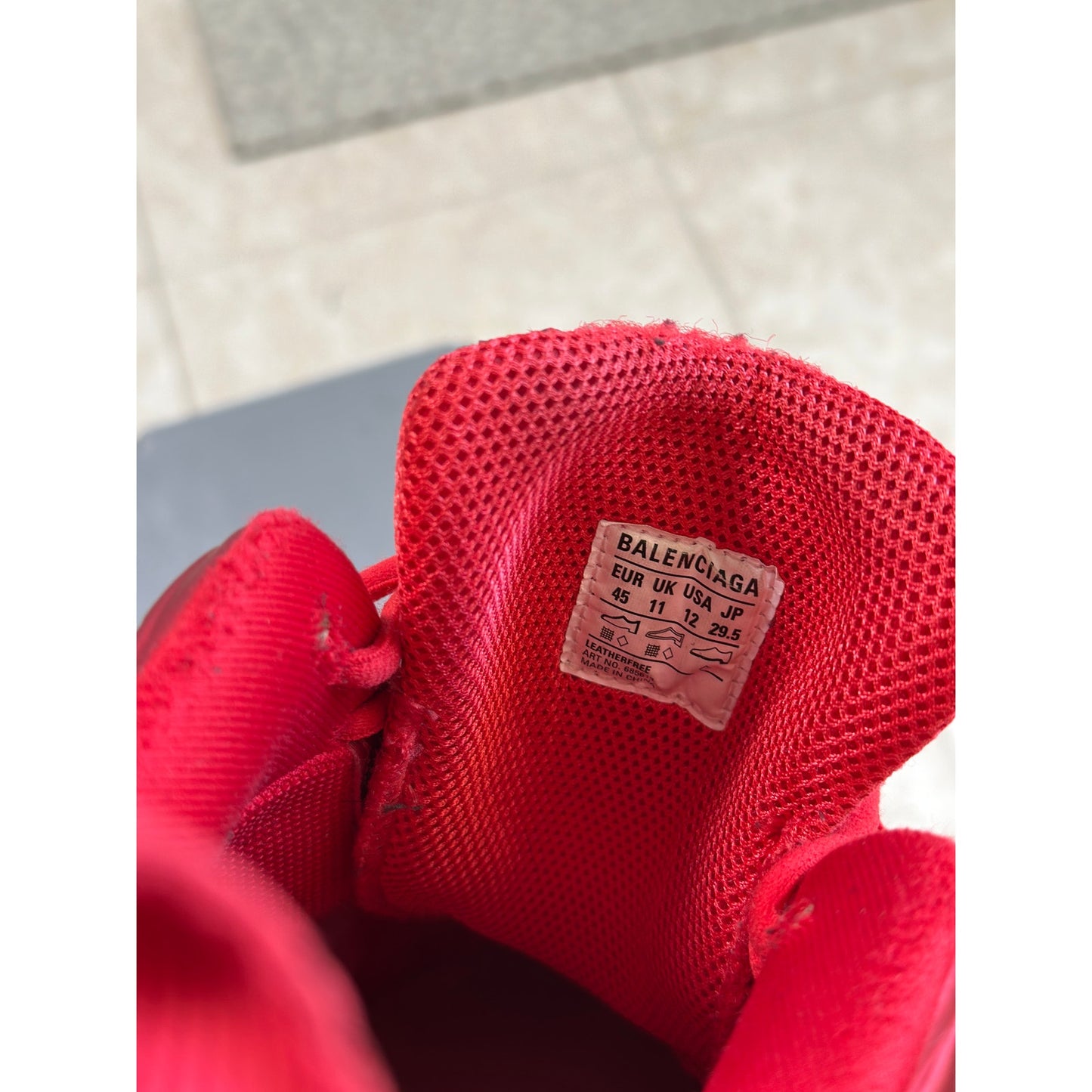 Size 12 - Balenciaga Defender Red Sneakers
