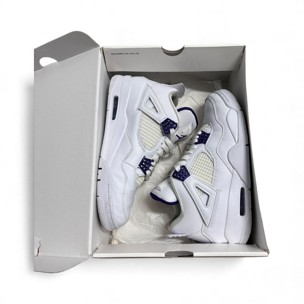 Size 9.5 - Air Jordan 4 Retro 'Purple Metallic' 2020