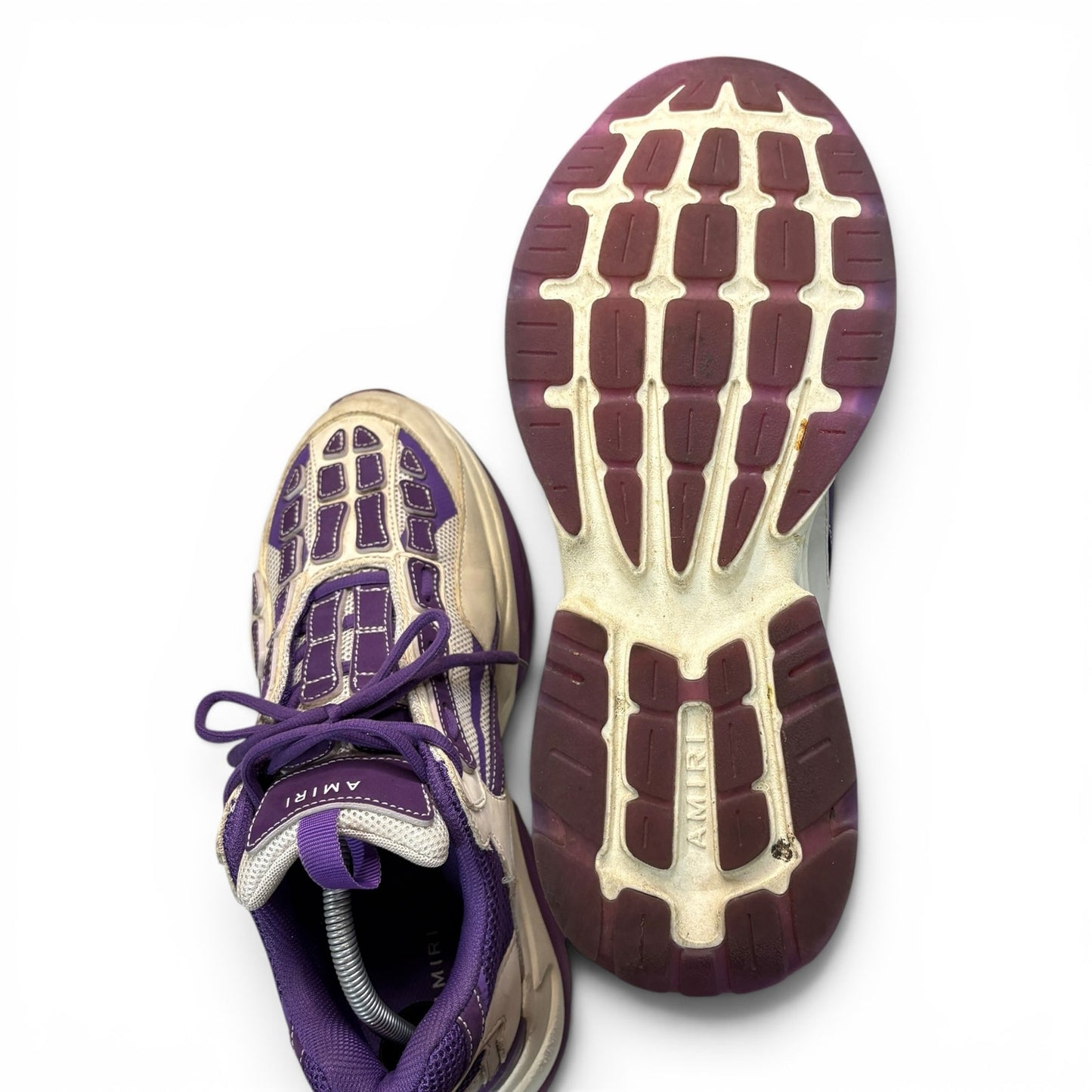 Amiri Bone Runners White and Purple | size 44(11)