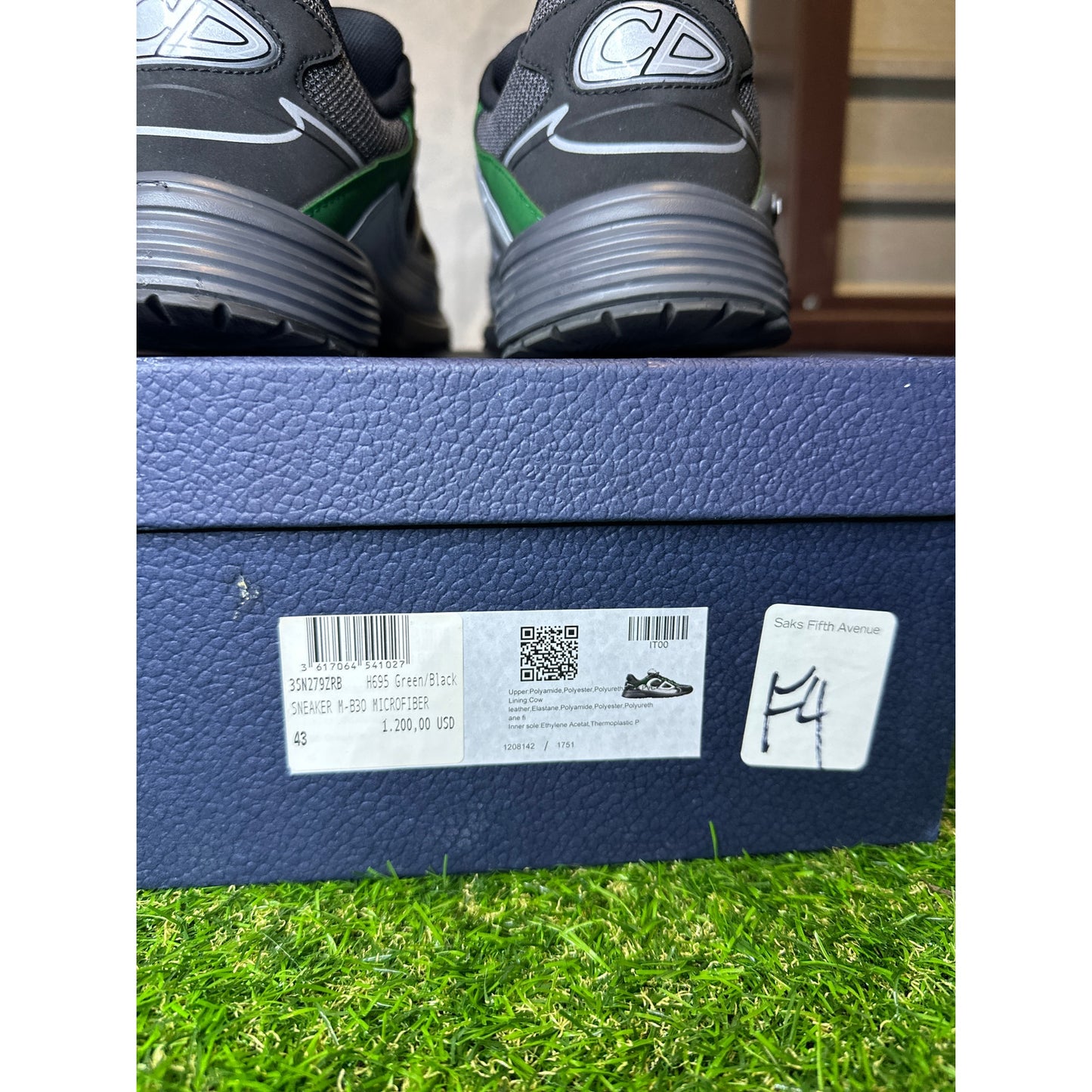 Size 10 - Dior B30 Mesh Deep Grey Green Black Trainer