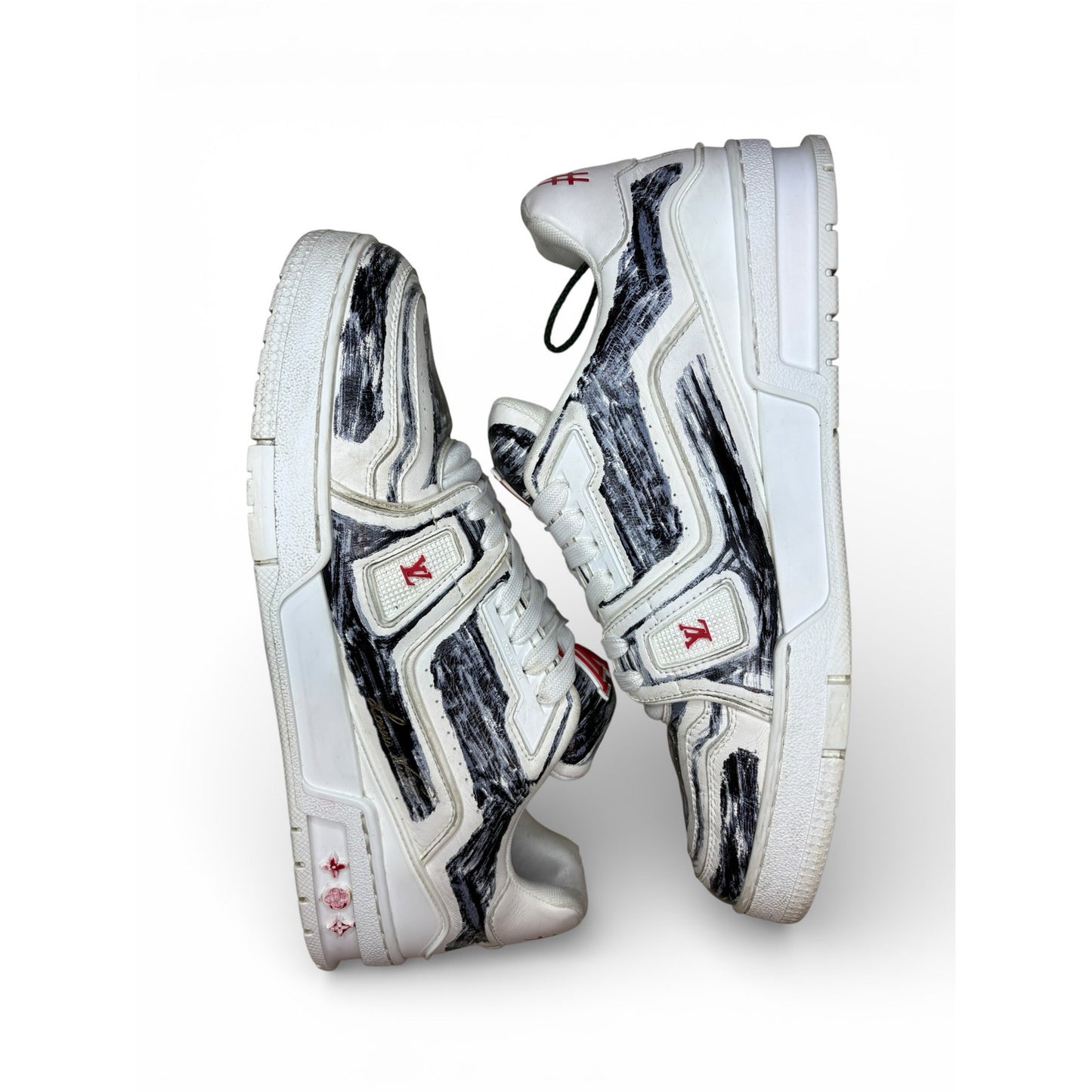 Louis Vuitton Trainer 'Colored-In
Motif - White Black' | LV8