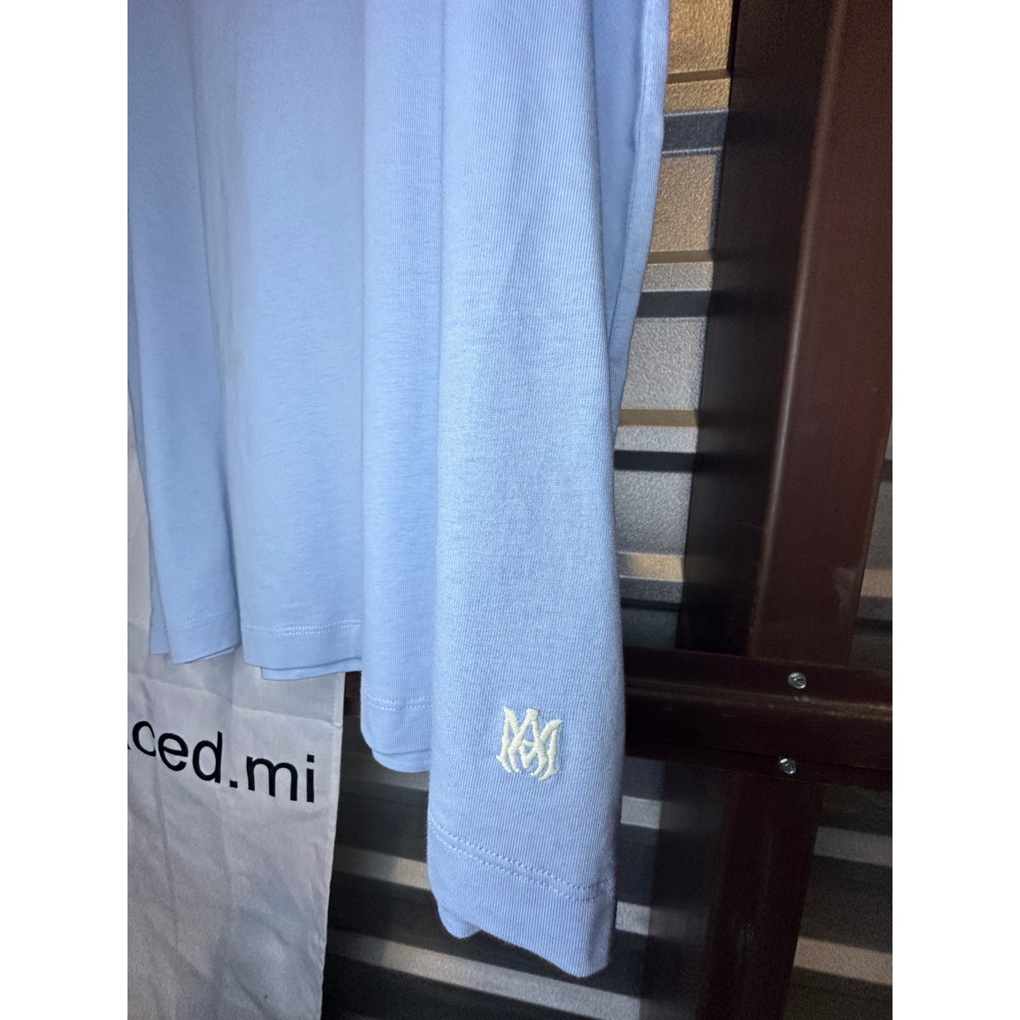 Amiri Men's Tee Shirt Blue | Size XXL