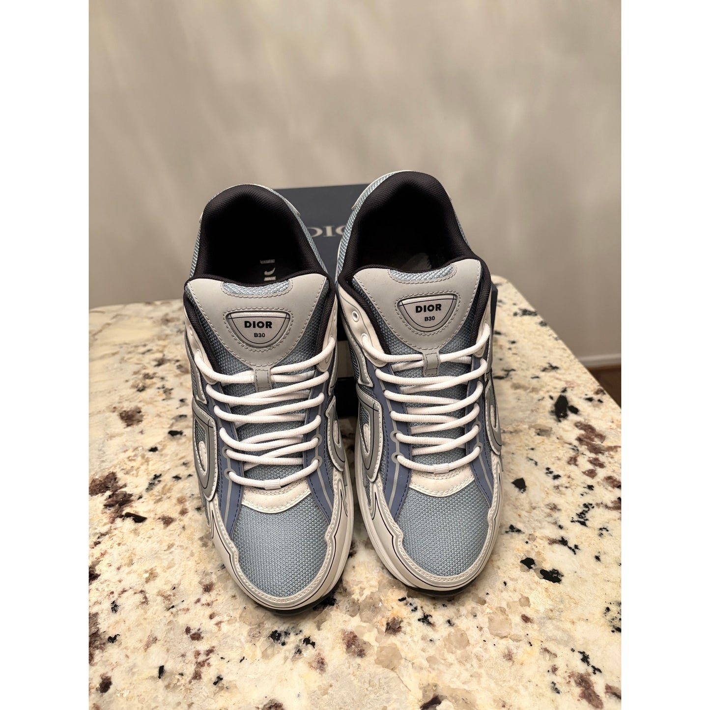 Size 12 - Dior B30 Blue Grey White Tactical Mesh Sneakers