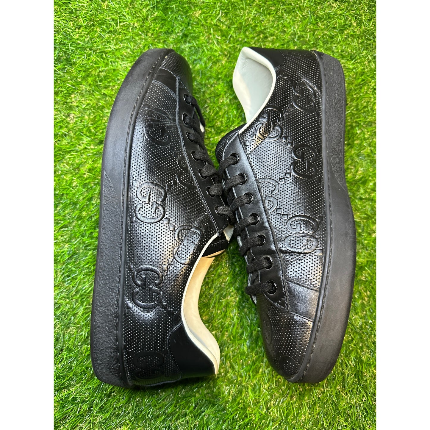 Gucci Ace Black Monogram GG | Size 10US