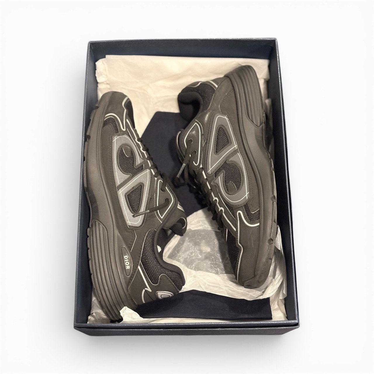 Size 12 - Dior B30 Technical Mesh Black Sneakers