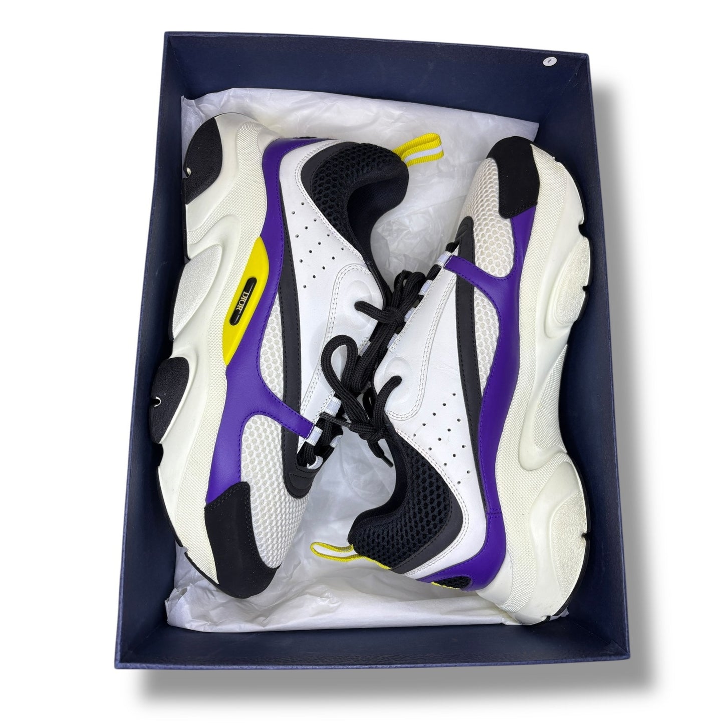 Dior B22 "Laker" Purple / Yellow / Black Sneakers |Size 10US