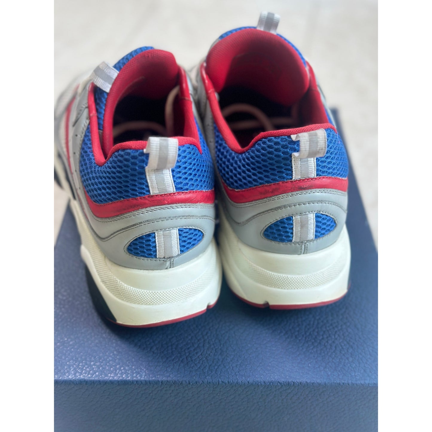 Size 12 - Dior B22 “Gray Red Blue” sneakers