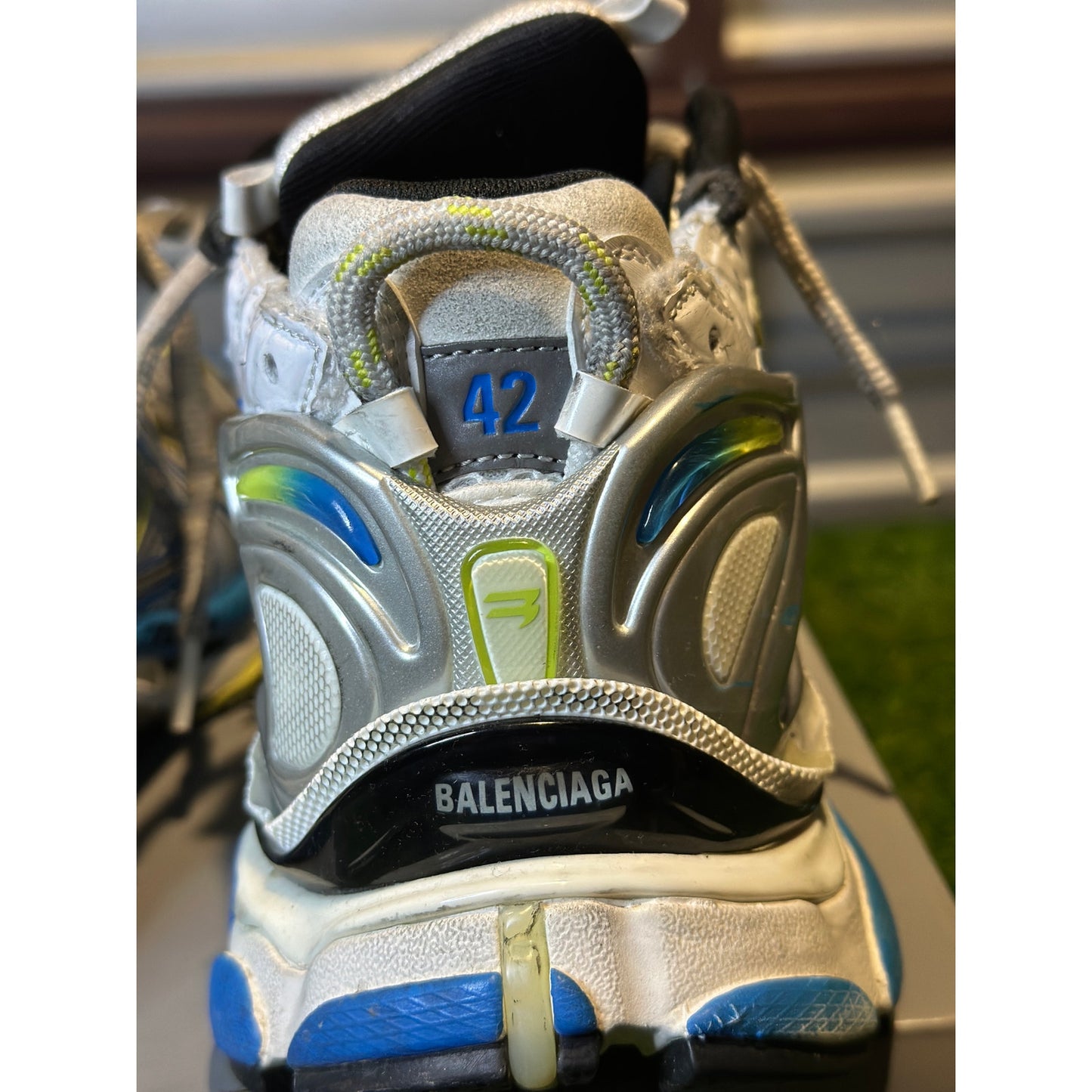 Balenciaga Runner Sneakers Blue/Yellow/White | Size 42EU