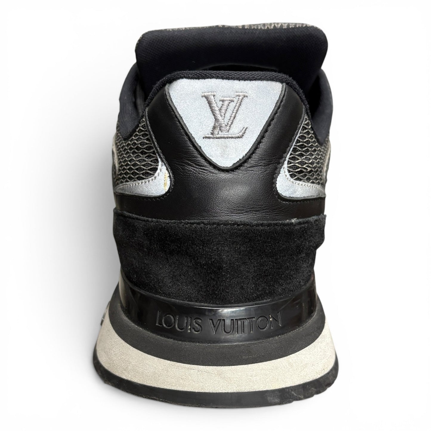 Louis Vuitton Runaway Black Suede, Mesh Trainer (Size 11.5 - 12)