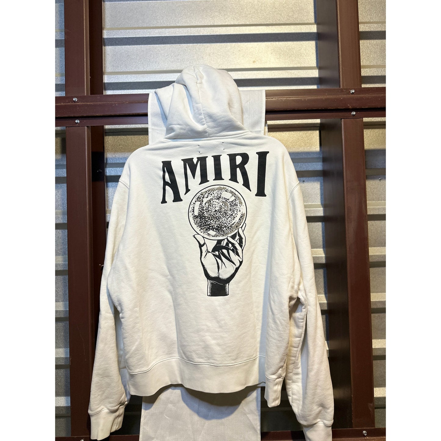 XL - Amiri Crystal Ball Hoodie Black / White