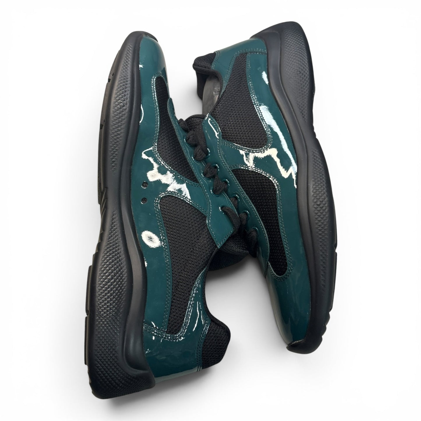 Prada America's Cup Sneakers Green / Black | Size 10UK