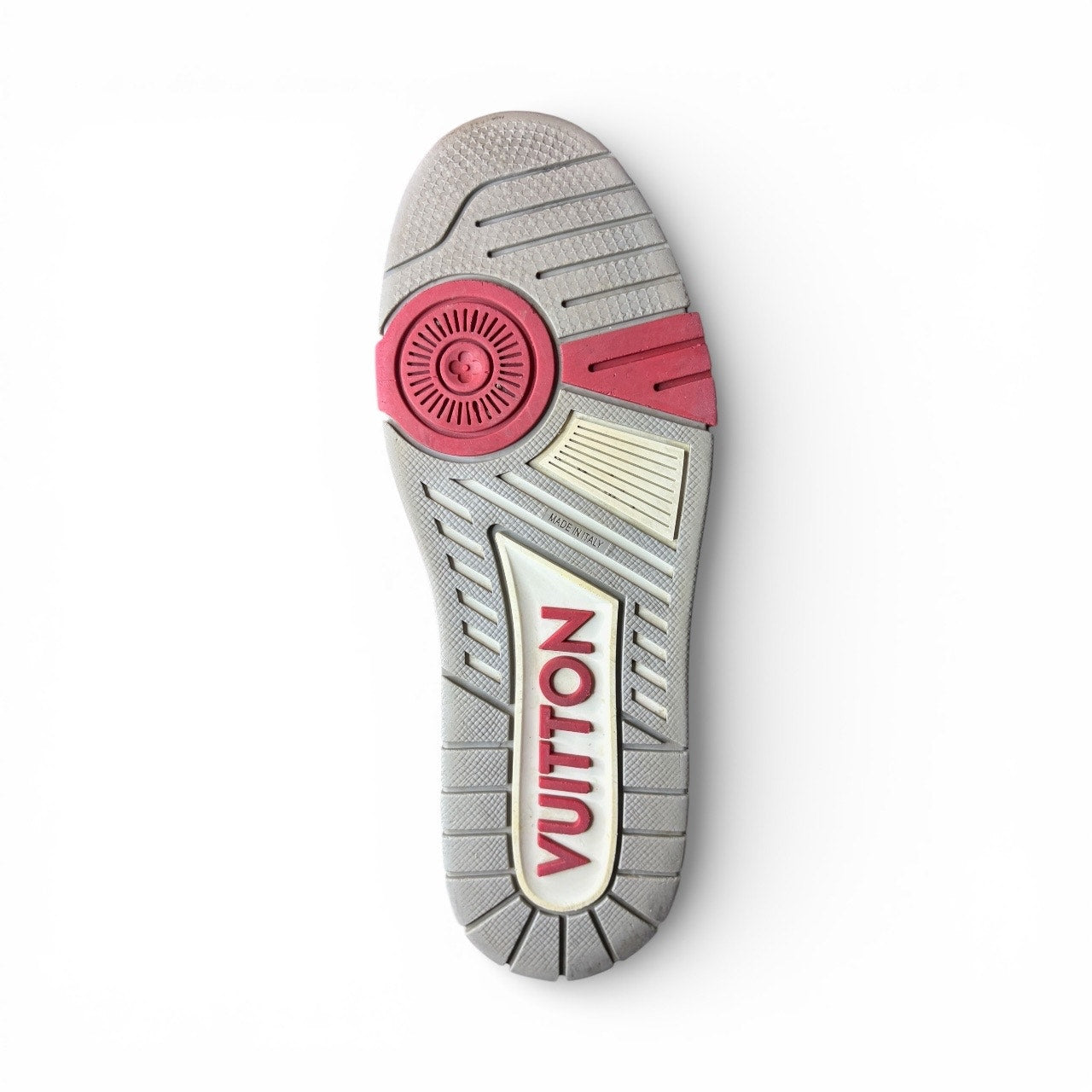 Louis Vuitton Trainer Strap Black Grey Red 1AC4ZU | Size 7LV