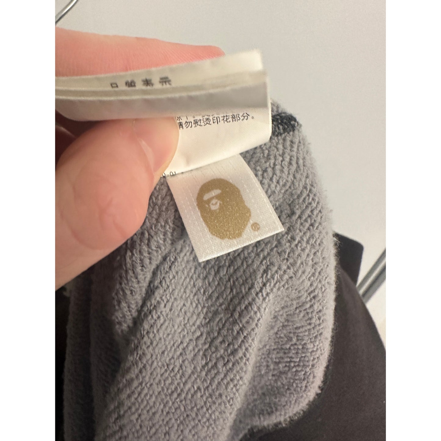 Size Large - Bape ABC Camo Black White Grey