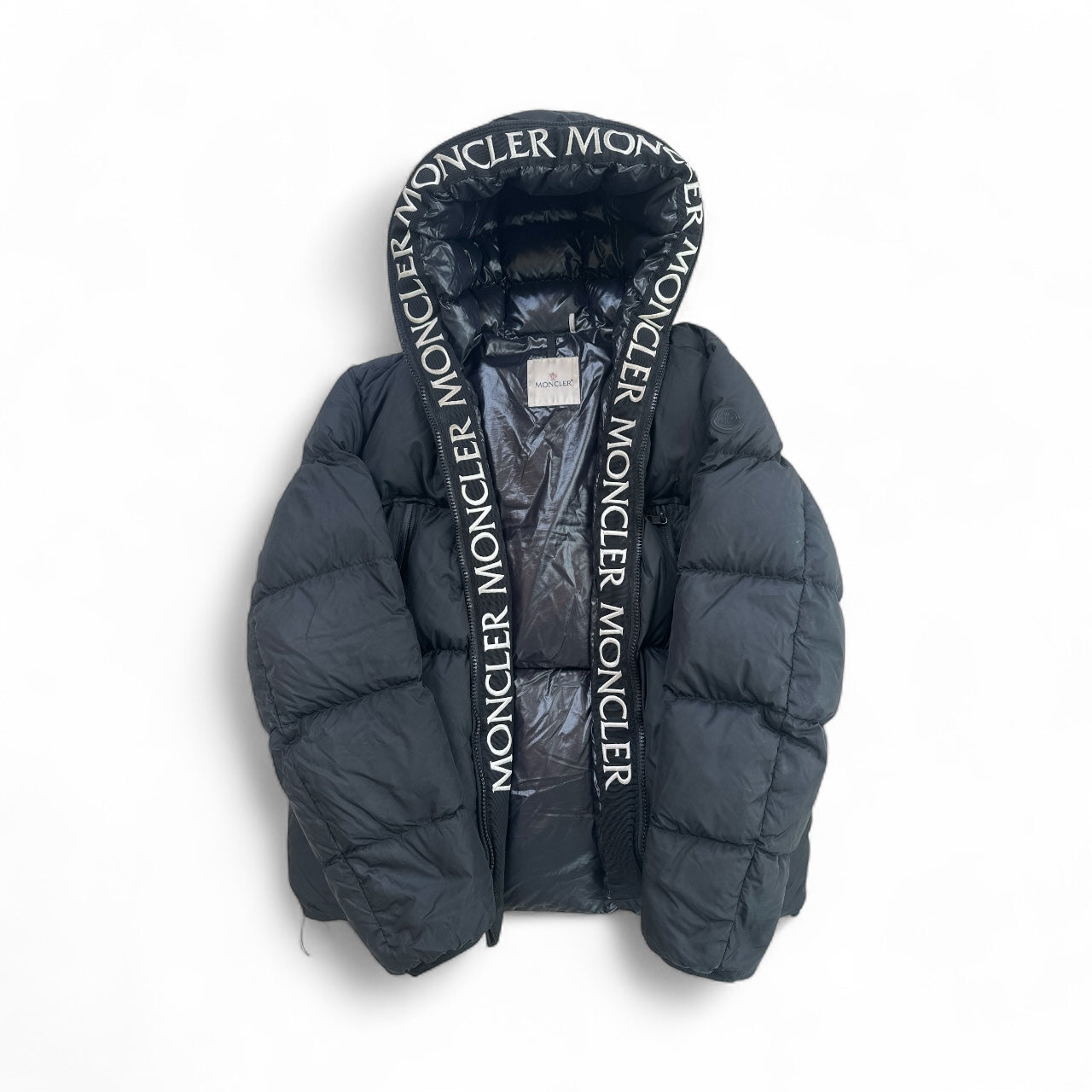 Moncler “Montcla” Logo hooded Down Jacket Size 5