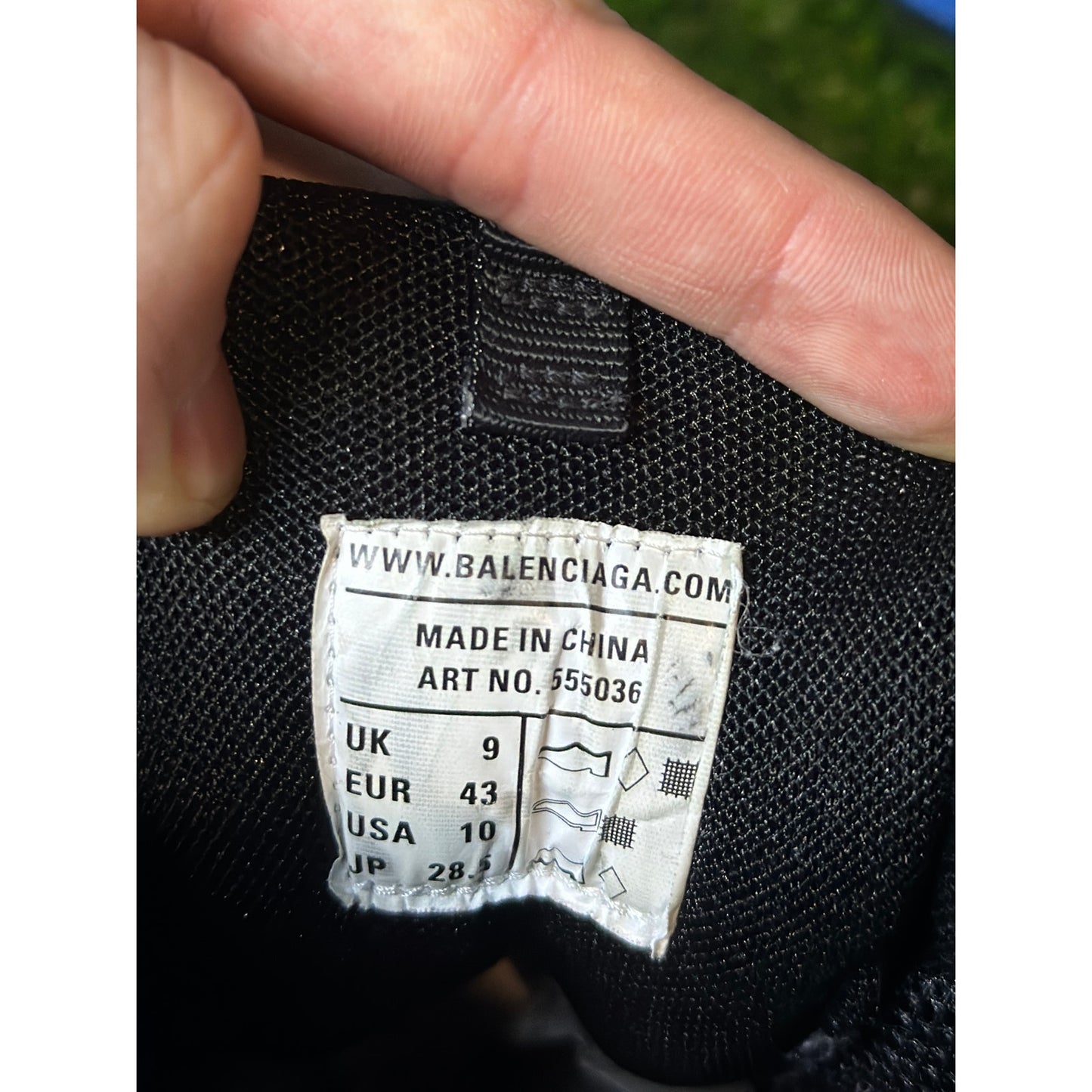 Size 10 - Balenciaga LED Track Runner Blue/Black/Yellow