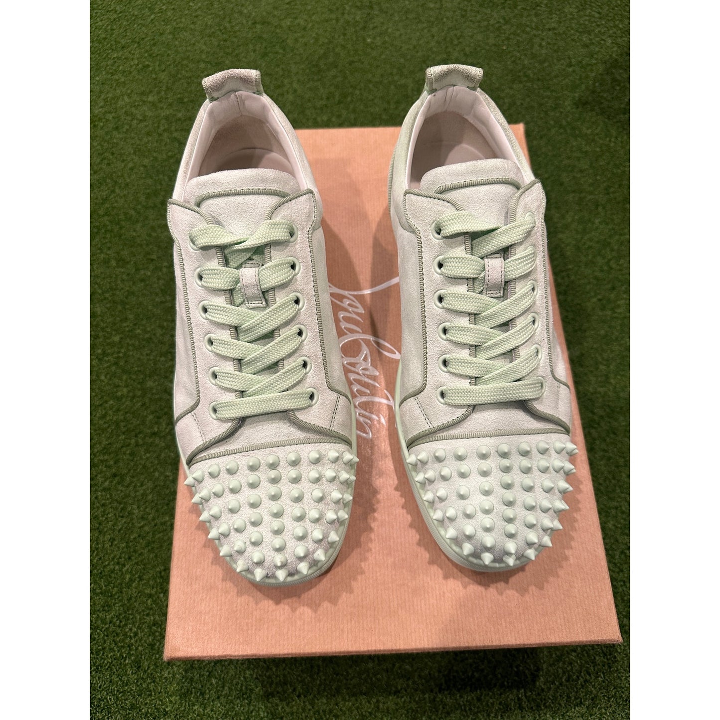 Size 8 - Christian Louboutin Lime Green Lowtop Sneakers