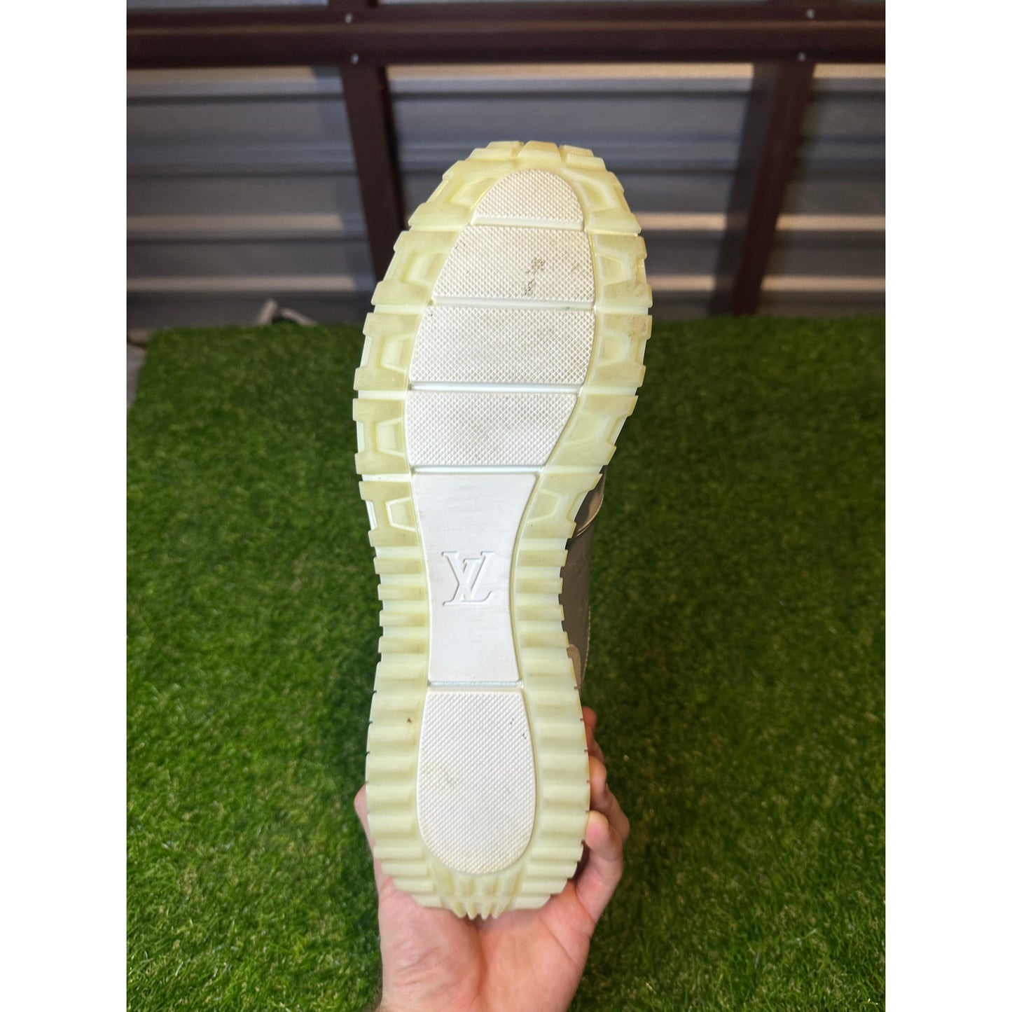 Louis Vuitton Runaway White/Grey Sneakers | Size 10.5UK