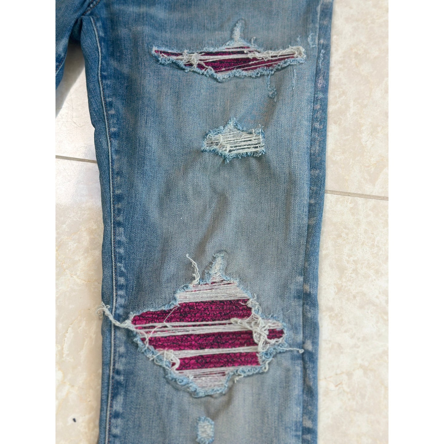 Amiri MX1 Pink Patch Size 33
