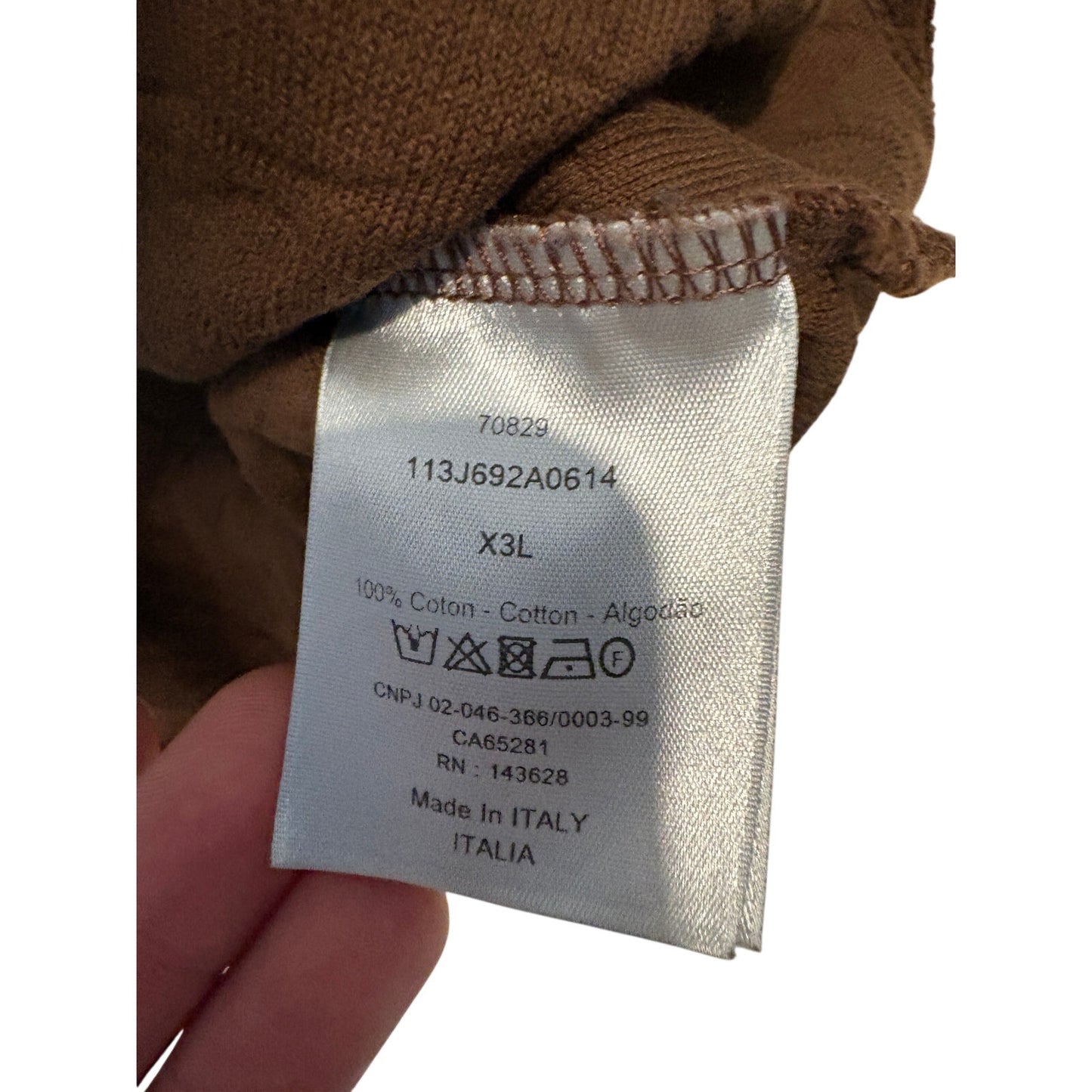 Dior Brown Oblique Towel T-Shirt