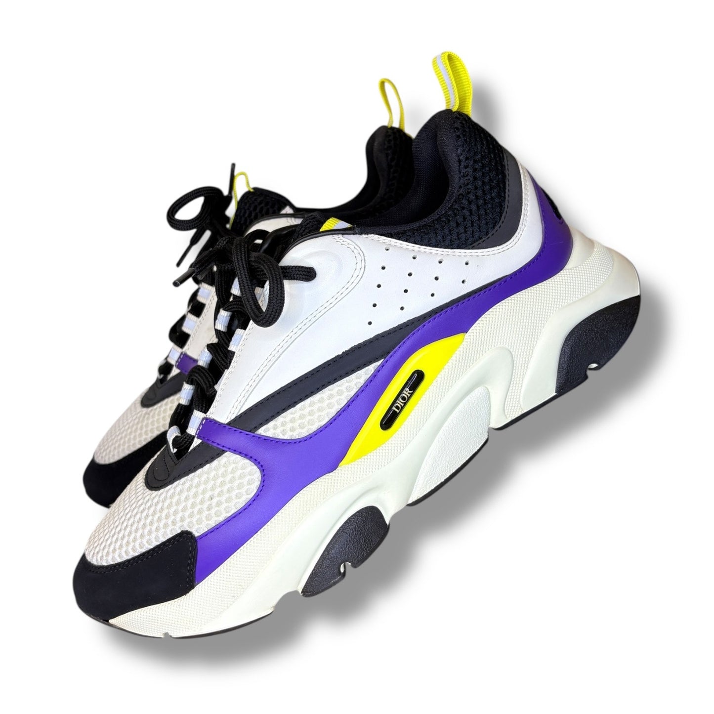 Dior B22 "Laker" Purple / Yellow / Black Sneakers |Size 10US