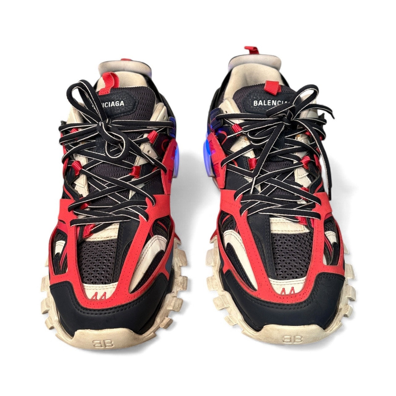 Size 44(11US) - Balenciaga Track LED ' Red Navy '
