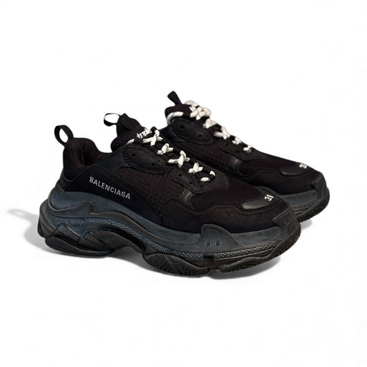 Balenciaga Triple S Black Sneakers | Size 39 / 6M / 9W