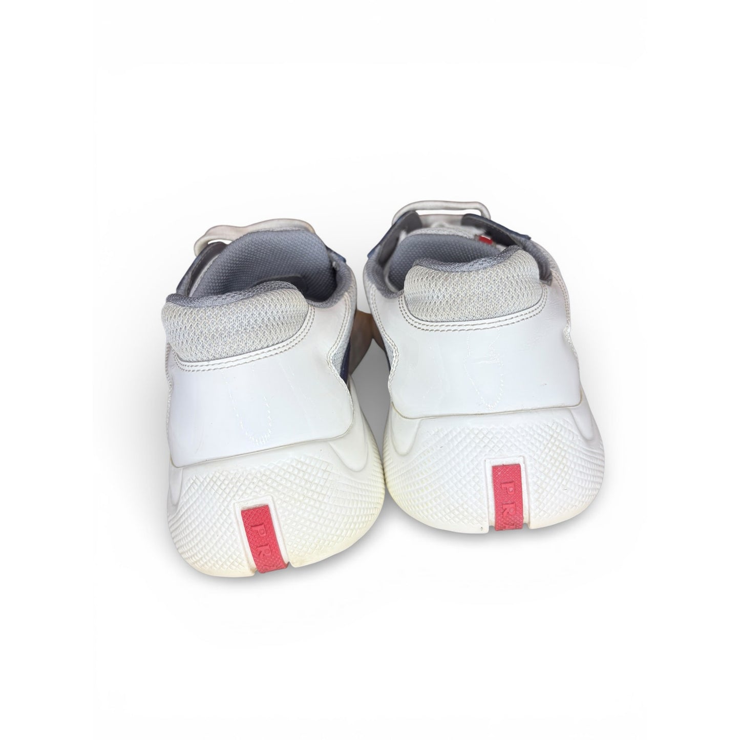 Prada America's Cup Sneakers Blue Grey White | Size 7.5Uk