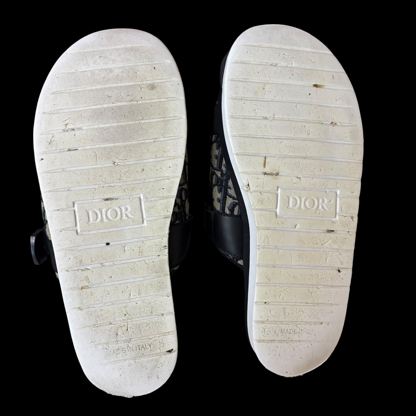Dior Slide Alpha Sandal Beige Black | Size 41(8)