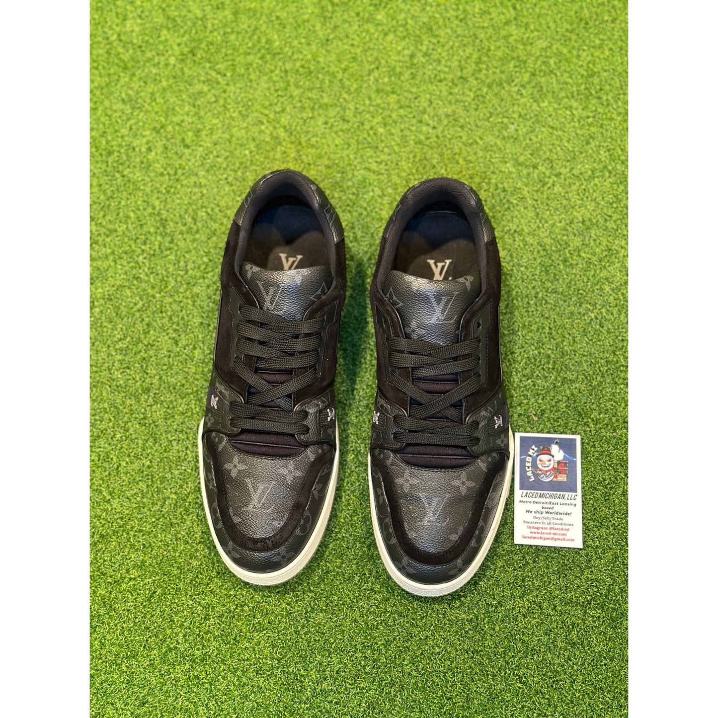 Louis Vuitton LV Trainer "Graphite" Black Monogram Sneaker