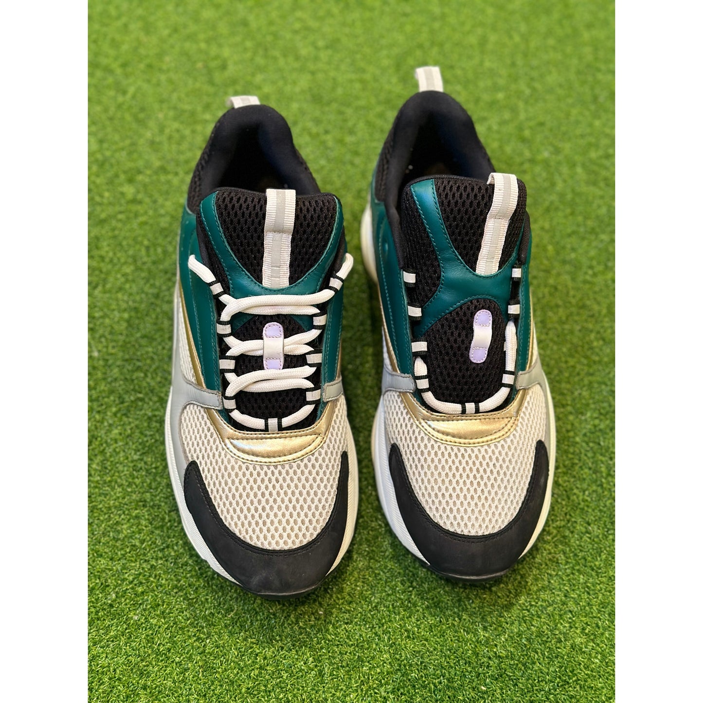 Size 12 - Dior B22 White Black Green Gold